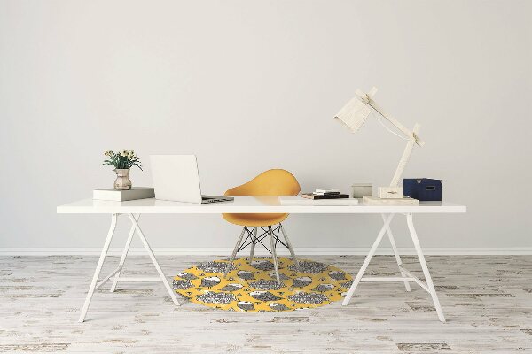 Alfombra para silla de escritorio Pájaros