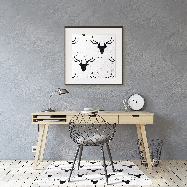 Alfombra silla ordenador Cabeza de venado