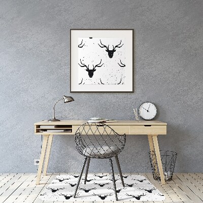 Alfombra silla ordenador Cabeza de venado