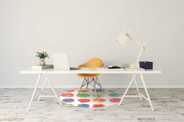 Alfombra para silla de escritorio Puntos pintados