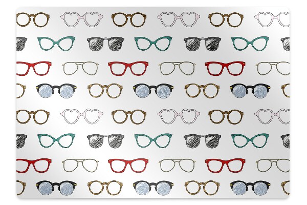 Alfombra para silla de escritorio Gafas retro