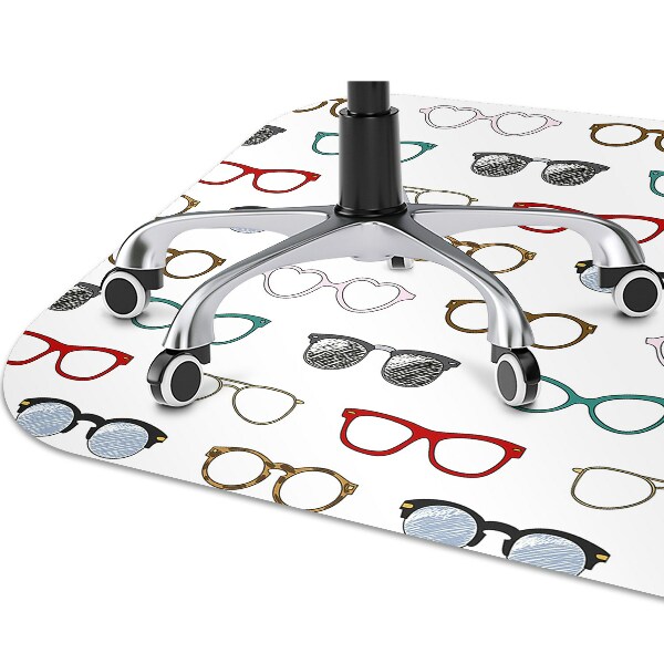 Alfombra para silla de escritorio Gafas retro