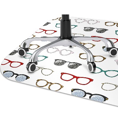 Alfombra para silla de escritorio Gafas retro