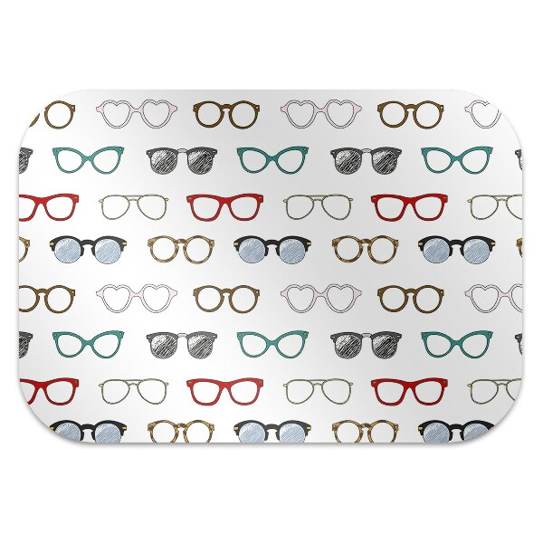 Alfombra para silla de escritorio Gafas retro