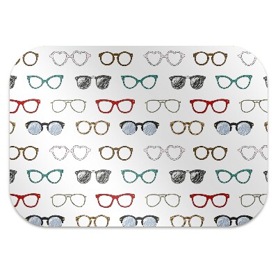 Alfombra para silla de escritorio Gafas retro