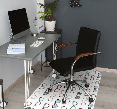 Alfombra para silla de escritorio Gafas retro