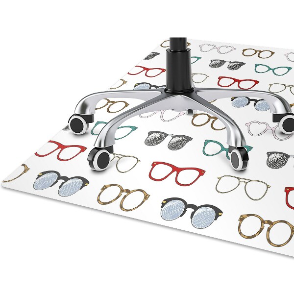Alfombra para silla de escritorio Gafas retro