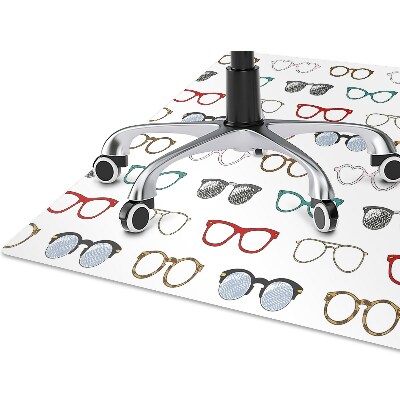 Alfombra para silla de escritorio Gafas retro