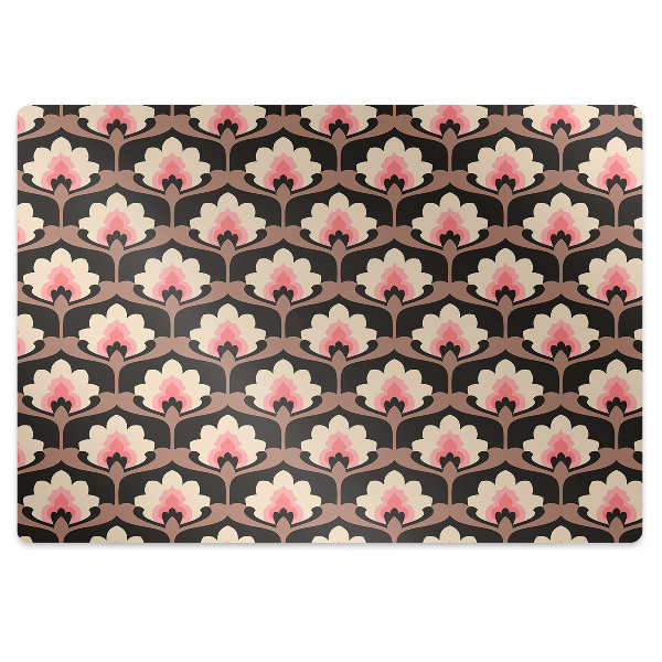 Alfombra silla ordenador Patrón floral