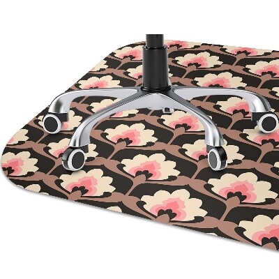 Alfombra silla ordenador Patrón floral