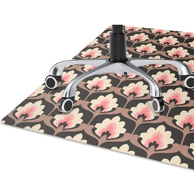 Alfombra silla ordenador Patrón floral