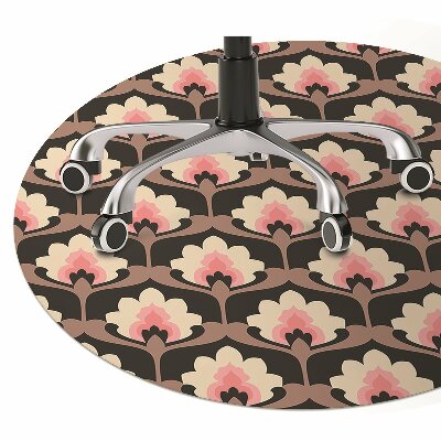 Alfombra silla ordenador Patrón floral