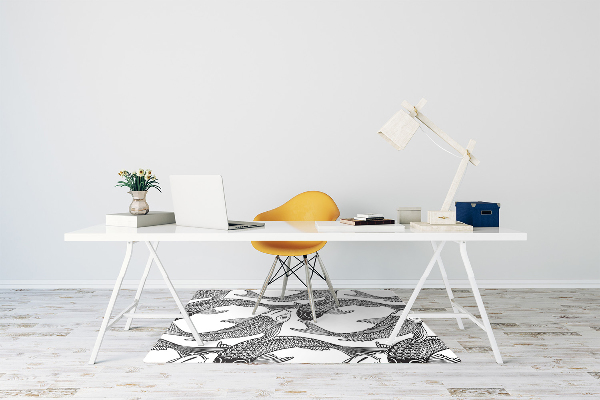 Alfombra para silla de escritorio Pez koi