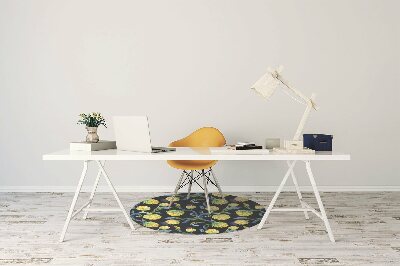 Alfombra para silla de escritorio Flores de alcachofas