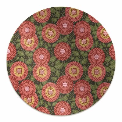 Alfombra silla ordenador Flores geométricas