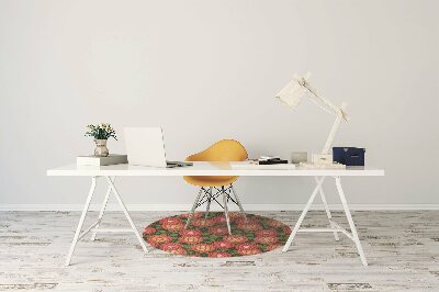 Alfombra silla ordenador Flores geométricas