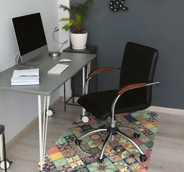 Alfombra silla ordenador Mosaico étnico