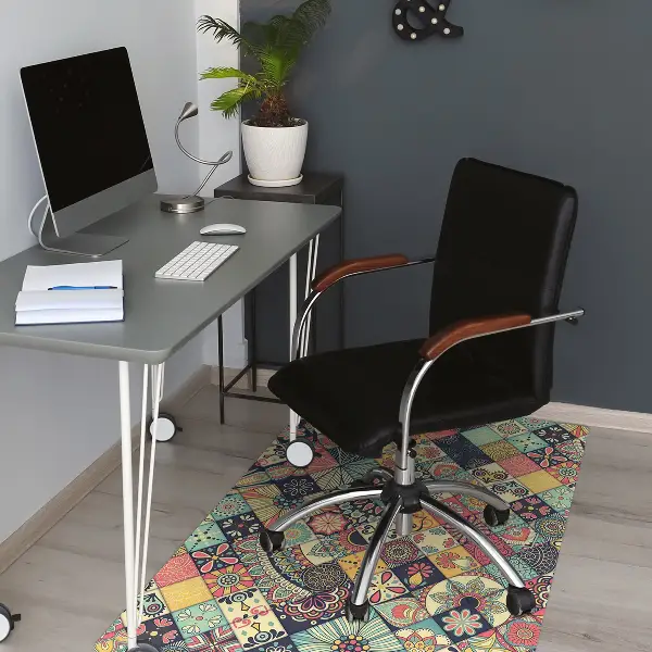 Alfombra silla ordenador Mosaico étnico