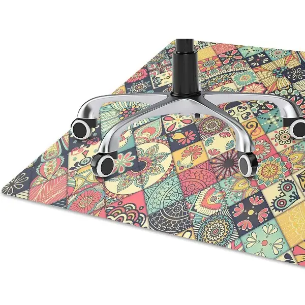 Alfombra silla ordenador Mosaico étnico