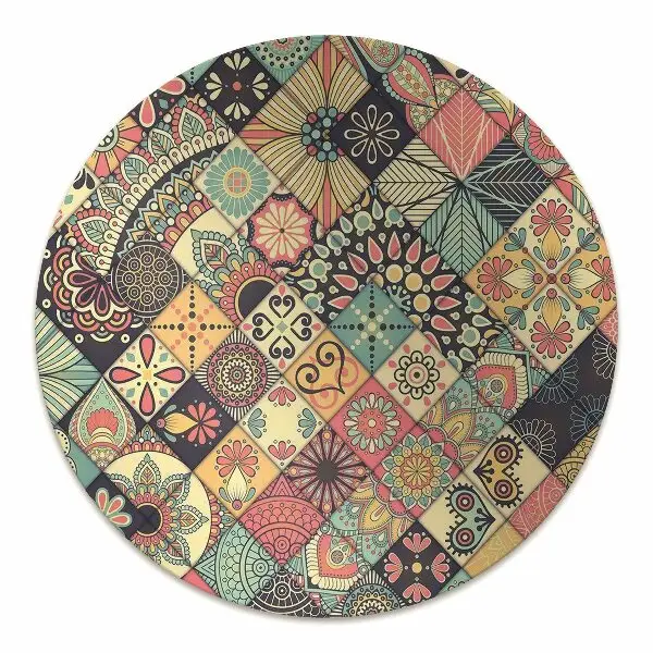 Alfombra silla ordenador Mosaico étnico