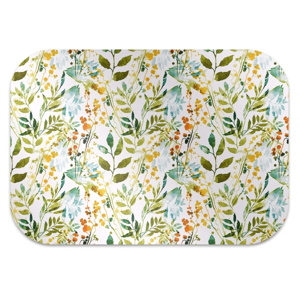 Alfombra silla ordenador Flores boho