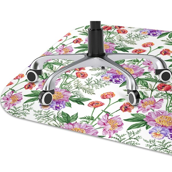 Alfombra para silla de escritorio Ramo de peonía