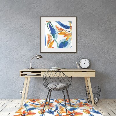 Alfombrilla para silla de escritorio Flores soleadas