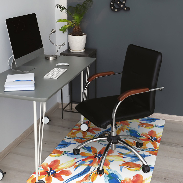 Alfombrilla para silla de escritorio Flores soleadas