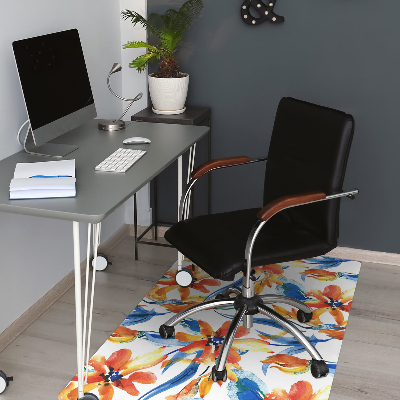 Alfombrilla para silla de escritorio Flores soleadas