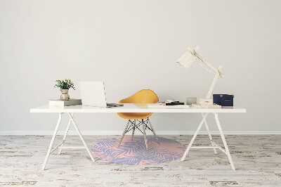 Alfombrilla para silla de escritorio Hojas azules