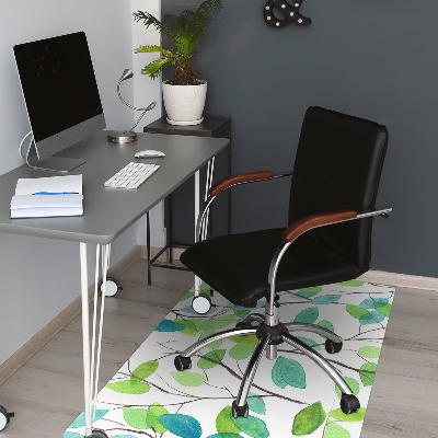 Alfombra para silla de escritorio Ramas verdes