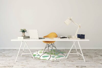 Alfombra para silla de escritorio Ramas verdes