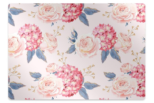Alfombrilla para silla de escritorio Hortensias