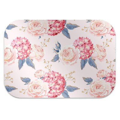 Alfombrilla para silla de escritorio Hortensias