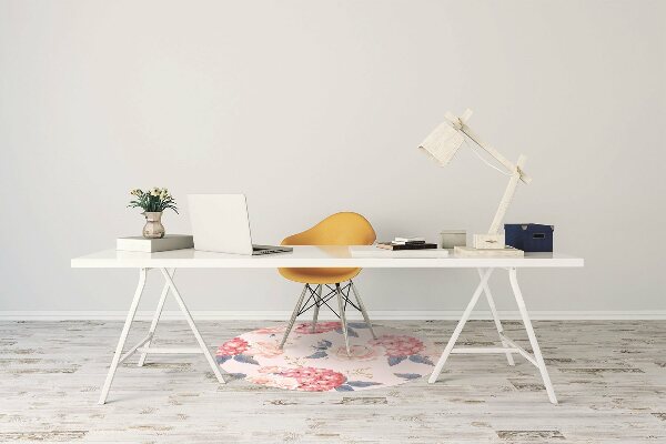 Alfombrilla para silla de escritorio Hortensias