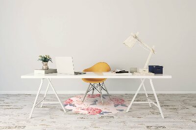 Alfombrilla para silla de escritorio Hortensias