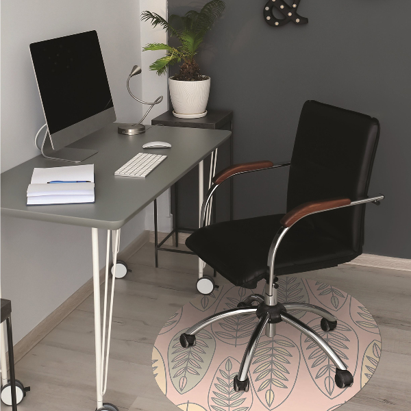 Alfombrilla para silla de escritorio Hojas coloridas