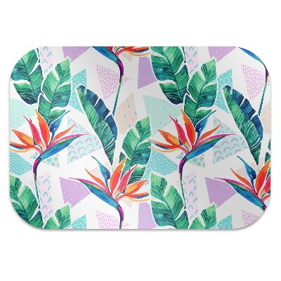 Alfombra para silla de escritorio Flora tropical