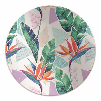 Alfombra para silla de escritorio Flora tropical