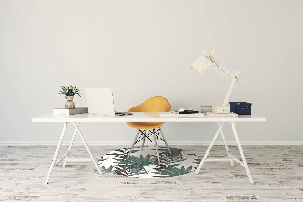 Alfombrilla para silla de escritorio Ilustración tropical