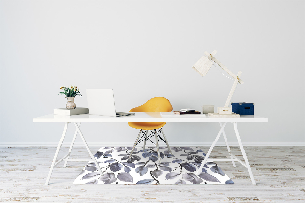 Alfombra para silla de escritorio Ramas grises