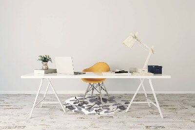 Alfombra para silla de escritorio Ramas grises