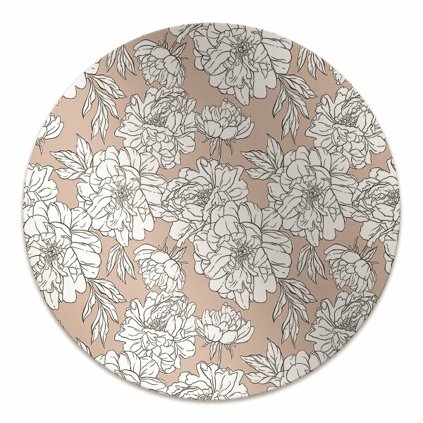 Alfombrilla para silla de escritorio Flores artísticas