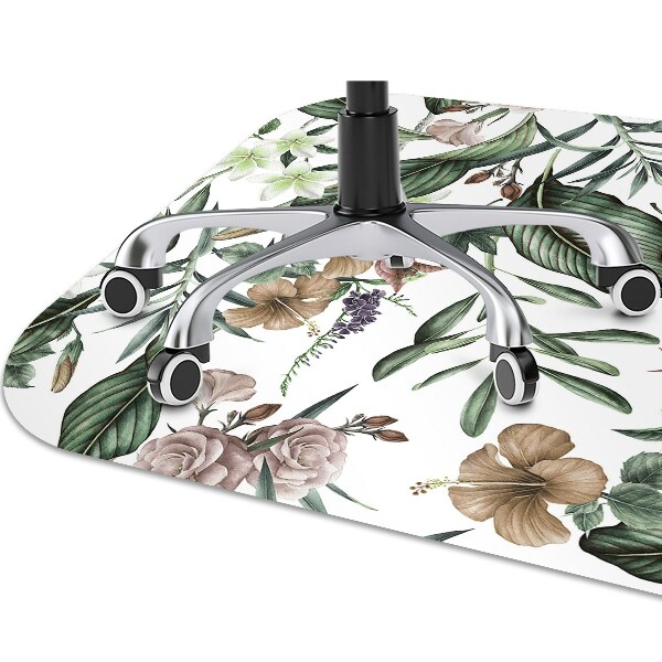 Alfombra silla ordenador Flores de primavera