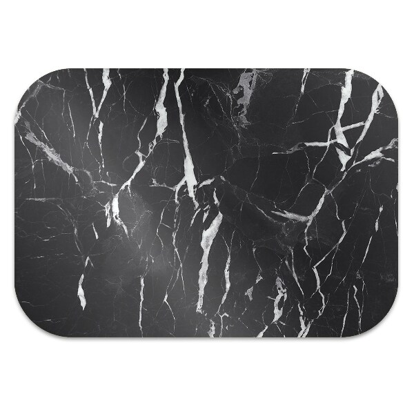 Alfombra silla ordenador Mármol negro