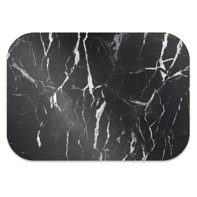 Alfombra silla ordenador Mármol negro