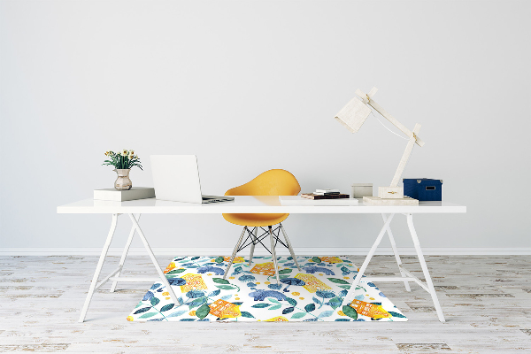 Alfombra silla ordenador Hipopótamo y casas