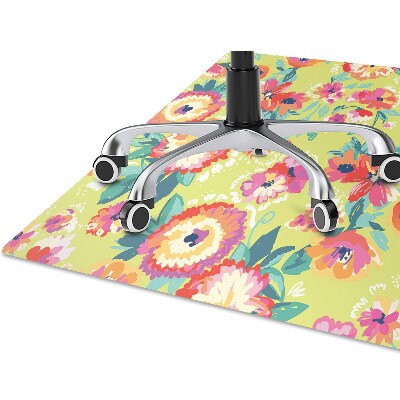 Alfombra silla ordenador Jardín floral