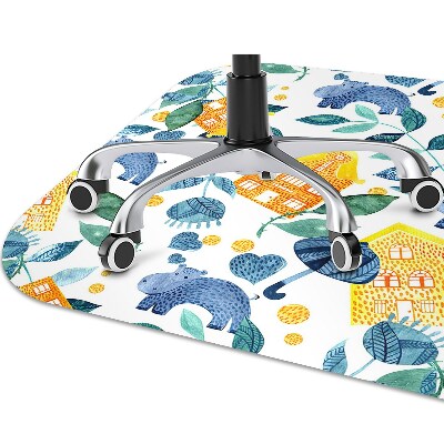 Alfombra para silla de escritorio Hipopótamo