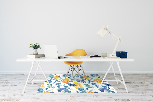 Alfombra para silla de escritorio Hipopótamo